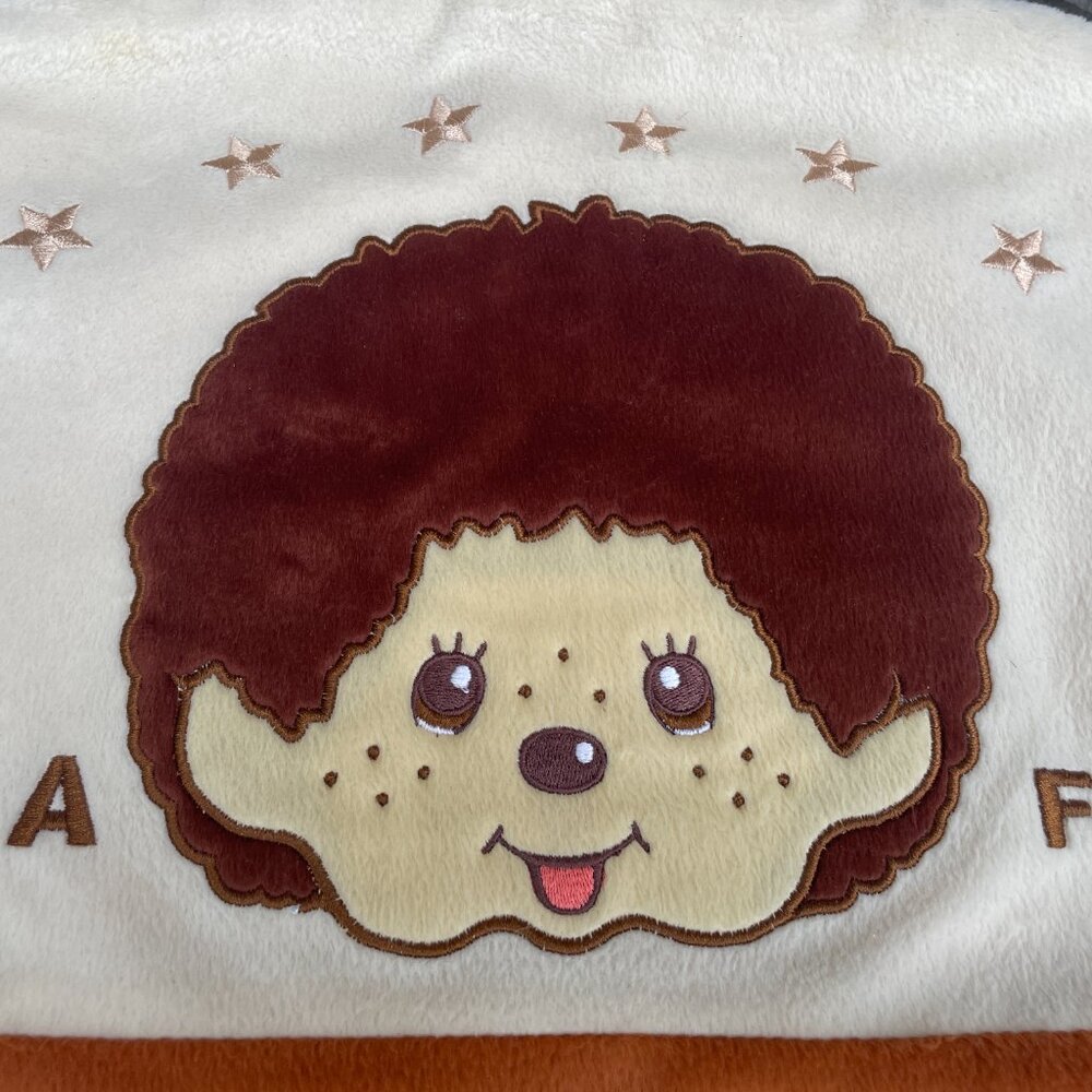 Monchichi Plush Head Pillow Cushion Sekiguchi and Cover - Picture 10 of 11
